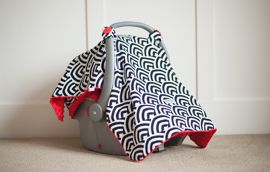minky blanket type carseat cover